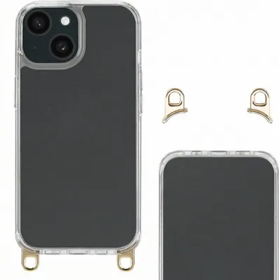 Immagine prodotto di Selencia Cover posteriore con ganci rimovibili iPhone 15 - Trasparente