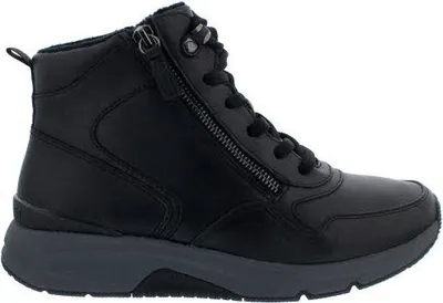 Produktbild von Rollingsoft Schnürstiefelette 76.888.57, Foulardcalf - Glattleder, schwarz (Flausch) Schnürung u. Reißv., Wechselfußbett 42 1/2