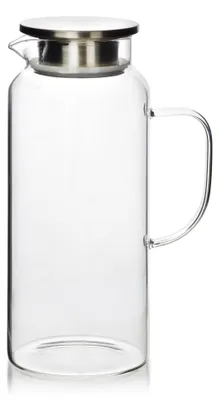Image de Pichet en verre borosilicaté « Modern Kitchen » avec couvercle, 8 x 10,5 x 25,5 cm, transparent, 1 pièce