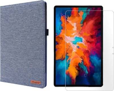Immagine prodotto di set 2in1 per tablet Lenovo Tab P11 2021 TB-J606F TB-J606X da 11 pollici con smart cover + vetro protettivo con chiusura magnetica auto sleep/wake