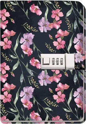 Produktbild von Trötsch Tagebuch mit Zahlenschloss Flowers