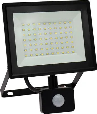 Produktbild von Spectrum LED Fluter Noctis Lux 3 Schwarz IP44 50W 4300lm Warmweiß 3000K mit Bewegungsmelder