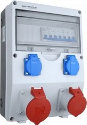 Immagine prodotto di Distributore di corrente ECO-S 1x16A 1x32A 2x230V distributore a parete distributore di prese distributore Doktorvolt 2619