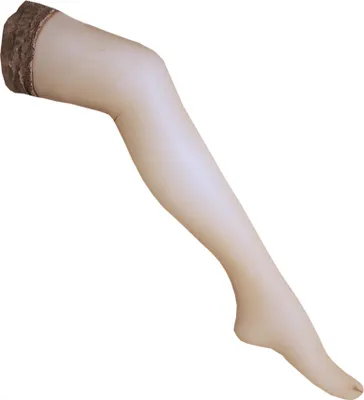 Image de Couture Femmes Ultra Closs Bas Dentelle (1 paire) LW393 (Large) (Nude)