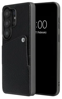 Productafbeelding van Selencia Riva Backcover met Pashouder voor de Samsung Galaxy S26 Ultra - Zwart