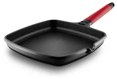 Obrázek produktu pro Indukční gril Castey s odnímatelnou rukojetí 27x27 cm černý černý jedna velikost
