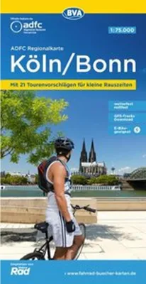 Produktbild von ADFC-Regionalkarte Köln/Bonn, 1:75.000, mit Tagestourenvorschlägen, reiß- und wetterfest, E-Bike-geeignet, mit Knotenpunkten, GPS-Tracks-Download