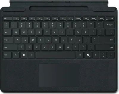 Produktbild von Microsoft Surface Pro9/10 Typecover with Slim Pen Storage COMM black Spain