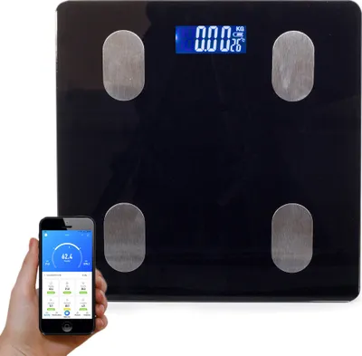 Produktbild von Personenwaage LCD Körperwaage Körperfettwaage körperanalysewaage bis180kg