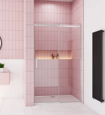 Produktbild von 150X195cm Schiebetür 6mm Echtglas ESG Glas Duschabtrennung Duschkabine Duschwand Dusche
