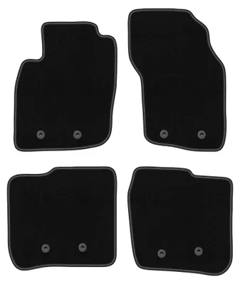 Zdjęcie produktu dla Dywaniki samochodowe welurowe BASIC do: Volvo V40 I (1995-2004, kombi) czarne, z mocowaniami