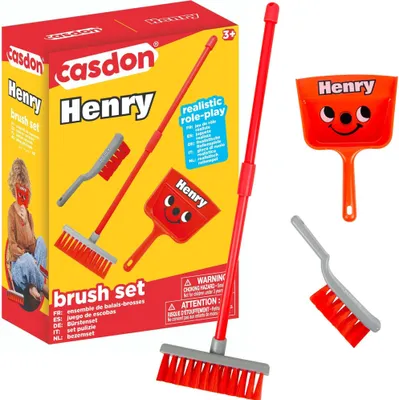 Produktbild von Kleines Henry Reinigungsset rot Kehrblech und Kehrschaufel Casdon