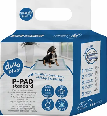 Image de Duvo+ Tapis pour chiots P-Pad Standard, taille : M / Contenu : 30 pièces