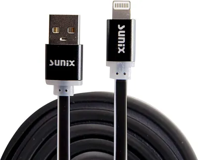 Produktbild von Sunnix 1,2m Softtouch USB Micro-USB Ladekabel Datenkabel Kabel Ladegerät Micro-USB in Schwarz