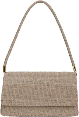 Productafbeelding van Clutch voor dames - elegante tas - glanzende stof - perfect voor feestjes