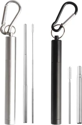 Imagen del producto de Juego de pajitas reutilizables: sostenibles, elegantes y ecológicas