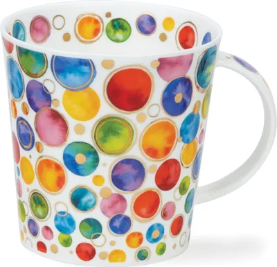 Obrázek produktu pro DUNOON Hrnek Lomond Dazzle Spots Barevné tečky 0,32 l jemný kostní porcelán