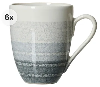 Produktbild von Becher 320ml 6er Set Trio grau