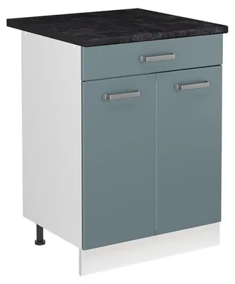 Obrázok produktu pre Spodná skrinka pod drez Vicco R-Line Modrošedá/biely 60 cm pracovná doska antracitová, Model 72996