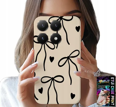 Image de Etui Do Xiaomi 17 - Beżowe Kokardki Wstążka Modne Wzory