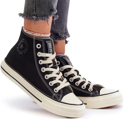 Produktbild von Trampki Damskie Wysokie Big Star NN274283 Czarne 39
