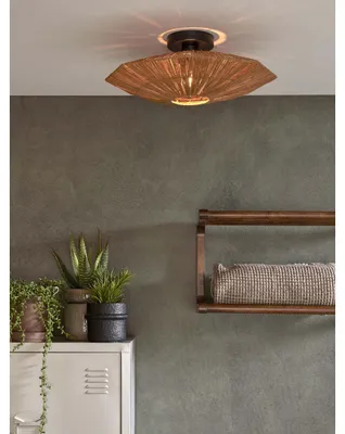 Produktbild von GOOD&MOJO Deckenlampe raffia Panama octogon S Natur
