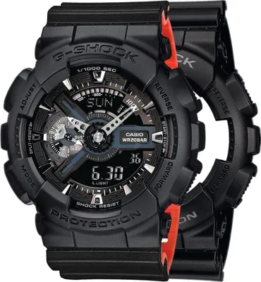 Image de Zegarek Casio G-Shock SET GA-110-1BER + BEZEL 10358741 + PASEK 10577142 20BAR