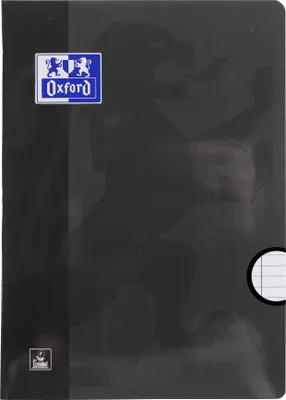 Immagine prodotto di Oxford - Quaderno A4 a righe 72 pagine 80gr nero | 10 pezzi