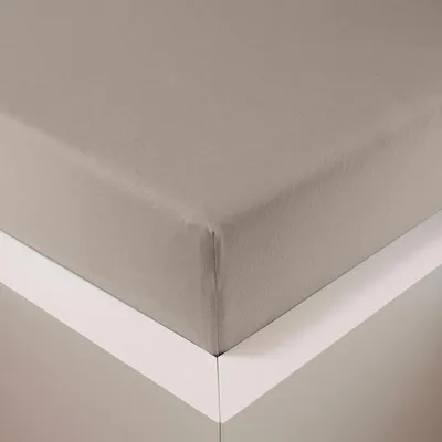 Produktbild von Traumschlaf Spannbettlaken Samtweich mit Lyocell™ Lyocell – kühlend & temperaturausgleichend 90x190 - 100x220 cm kiesel