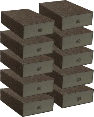 Obrázek produktu pro 10 balení brusné houby mediumplus zrnitost 80
