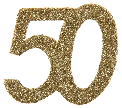 Produktbild von 6 Glitter-Konfetti Streudeko 50 gold