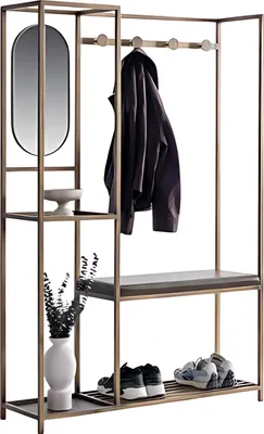 Image de Portemanteau avec miroir intégré - portemanteau