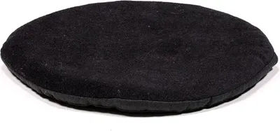Obrázek produktu pro Podpěra mísy plochá kulatá černá -- sada 3 ks - 20x1 cm