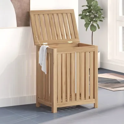 Produktbild von Cloris Designermöbel Wäschebehälter 50x35x60 cm Massivholz Teak 2024 Neu