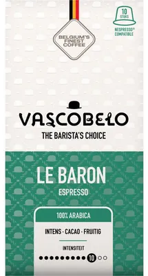 Obrázek produktu pro Espresso kapsle Vascobelo Le Baron, 10 kusů, 55 g - intenzivní požitek