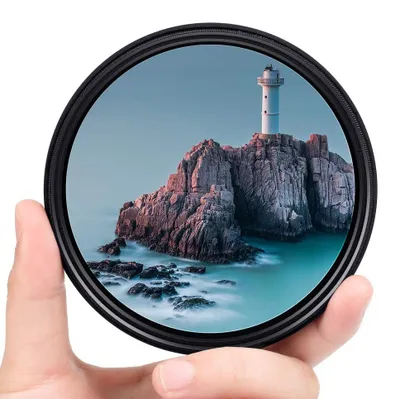 Image de Solidchoice - Filtre ND variable de 67 mm (ND2-ND400) avec étui de protection
