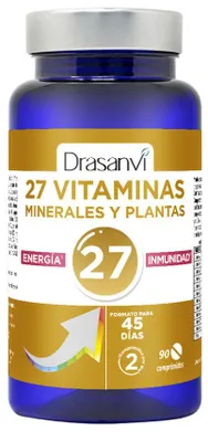 Productafbeelding van Drasanvi 27 Vitaminen & Mineralen: Energie & Immuunsysteem, 90 tabletten
