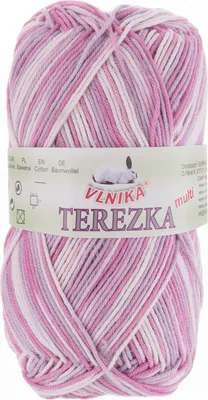 Produktbild von 50g Baumwollgarn TEREZKA Multi Strickgarn 100% Baumwolle Stricken Häkeln Wolle