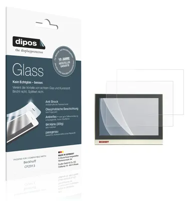 Image de 2x Protection écran pour Beckhoff CP2913 mat Verre souple Film Protecteur 9H dipos