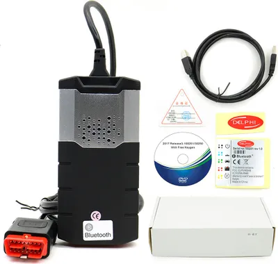 Zdjęcie produktu dla 1 Zestaw diagnostyki samochodu V9.0 Ds Vd150e Obd Nowy Vci Cdp Tcs Podwójna deska Bluetooth V201 7.r3 Szary czarny