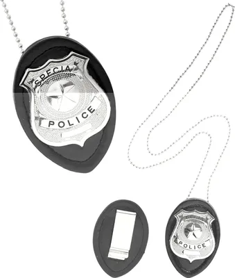Produktbild von WIDMANN Polizeimarke mit Halskette silber