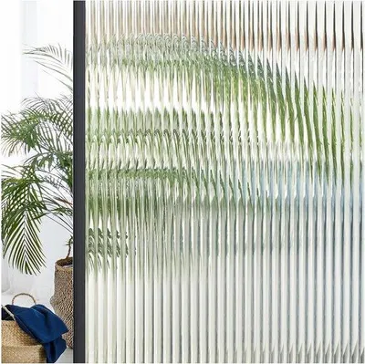 Productafbeelding van Raamfolie - Zichtwerende folie - Meer privacy - Rietglas-effect - 445 x 200 cm - Ondoorzichtig