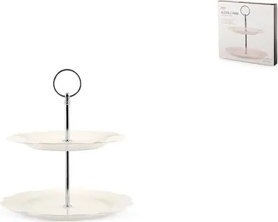 Immagine prodotto di H&H Alzata 2 Piani Festonati Cm 21-19