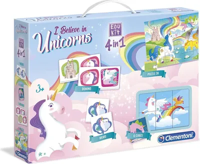 Immagine prodotto di Clementoni - 18035 - Edukit 4 in 1 - Unicorni