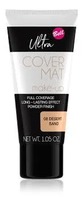 Zdjęcie produktu dla Bell Ultra Cover Mat Make-Up, Tubka, Krem, Uniwersalne, Nawilżający, Wygładzający, Wszystkie odcienie skóry, Beżowy