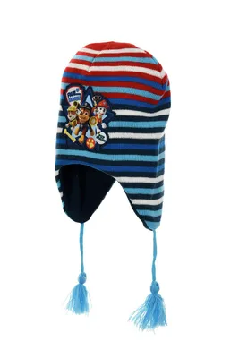 Produktbild von Paw Patrol Chase Marshall Rubble Winter-Mütze mit Bommeln, Größe:54