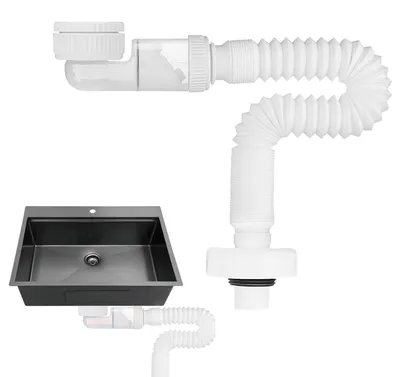 Produktbild von Verstellbarer Siphon Waschbecken mit Geruchsverschluss