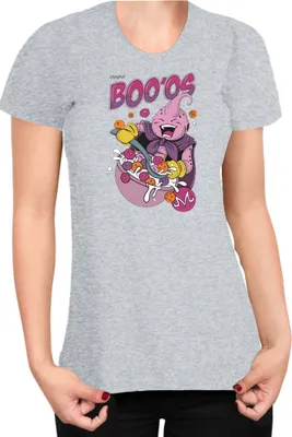 Produktbild von Damen T-Shirt Dragon Anime Manga Ball Z Majin Boo 03, Lady XS / Grau