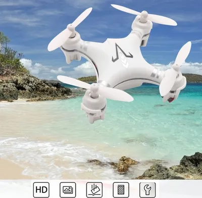 Immagine prodotto di DM001 Mini 3D Flying 4-Channel 2.4GHz 6-Axis Radio Control Quadcopter con luce LED (bianco)