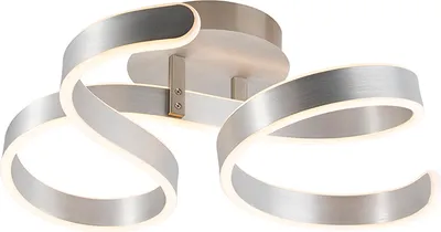 Produktbild von Trio Leuchten - Design Deckenleuchte I Deckenlampe I Lampe I Leuchte Stahl I Silber I nickel matt inkl. LED 3-stufig dimmbar - Frank Dimmer I Dimmbar I Wohnzimmer I Schlafzimmer - Stahl Andere - I (ni